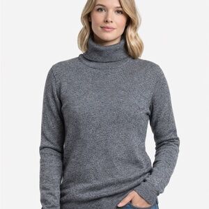 Andrew Marc Gray Women's Turtleneck Sweater XS